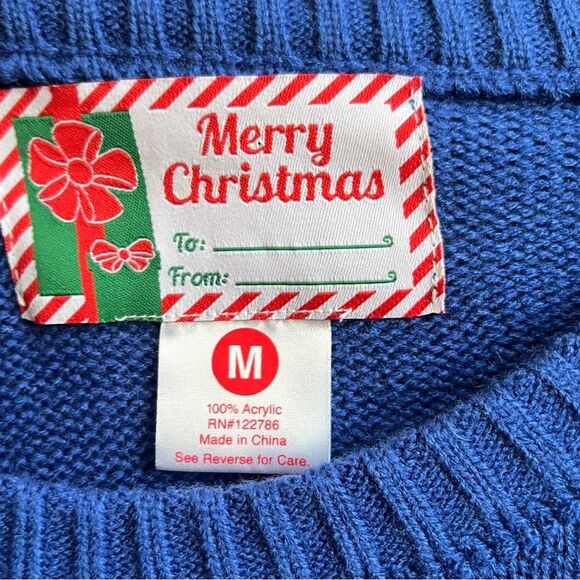 NWT Merry Christmas I Know What You Ate Last Christmas Ugly SWEATER Medium - Picture 4 of 4